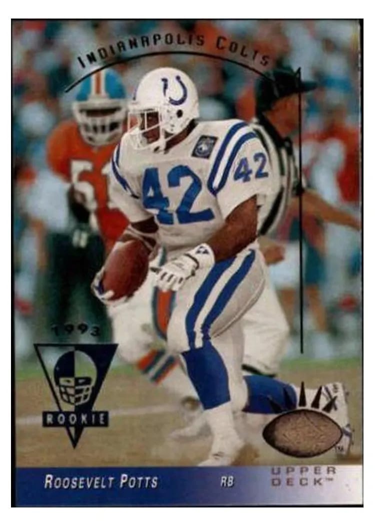 1993 SP Roosevelt Potts #117 card