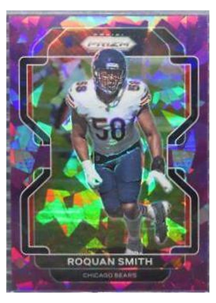 2021 Panini Prizm Base Set Roquan Smith Purple Ice Prizm #164 card