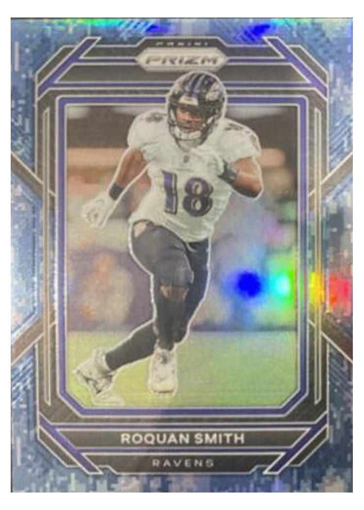 2022 Panini Prizm Base Set Roquan Smith Navy Camo #51 card