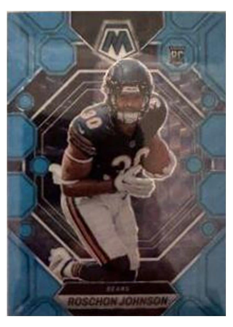 2023 Panini Mosaic Base Set Roschon Johnson Blue Fluorescent #359 card