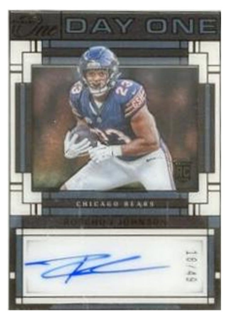 2023 Panini One Day One Autographs Roschon Johnson #104 card