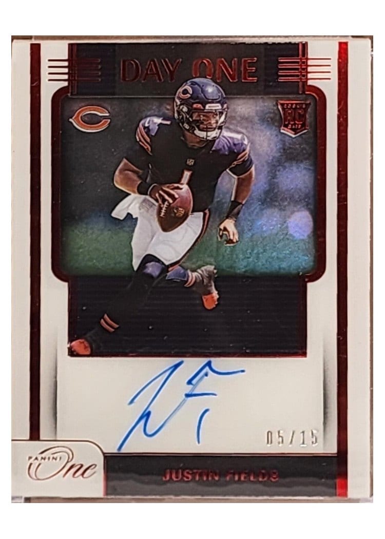 2023 Panini One Day One Autographs Roschon Johnson #104 card