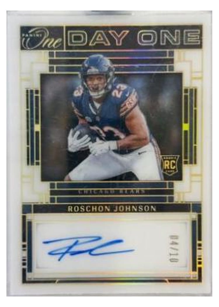 2023 Panini One Day One Autographs Roschon Johnson #104 card