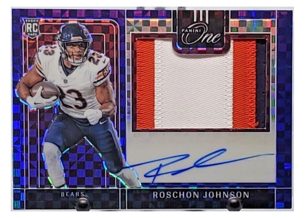 2023 Panini One Precision Rookie Patch Autographs Roschon Johnson #319 card