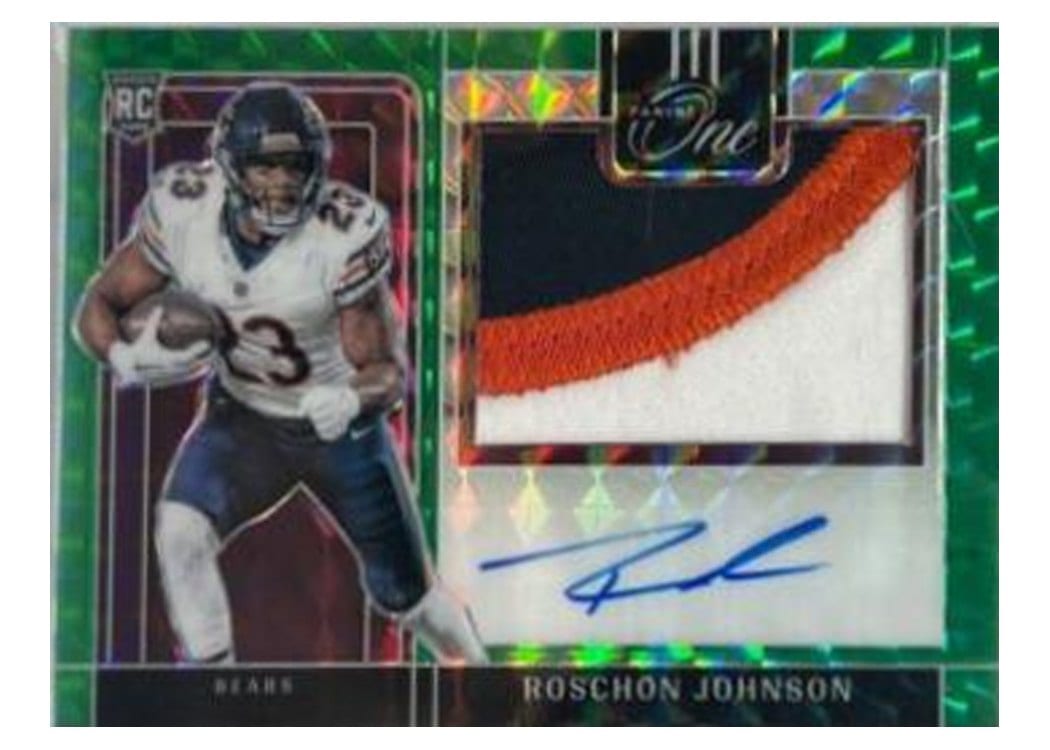 2023 Panini One Precision Rookie Patch Autographs Roschon Johnson #319 card