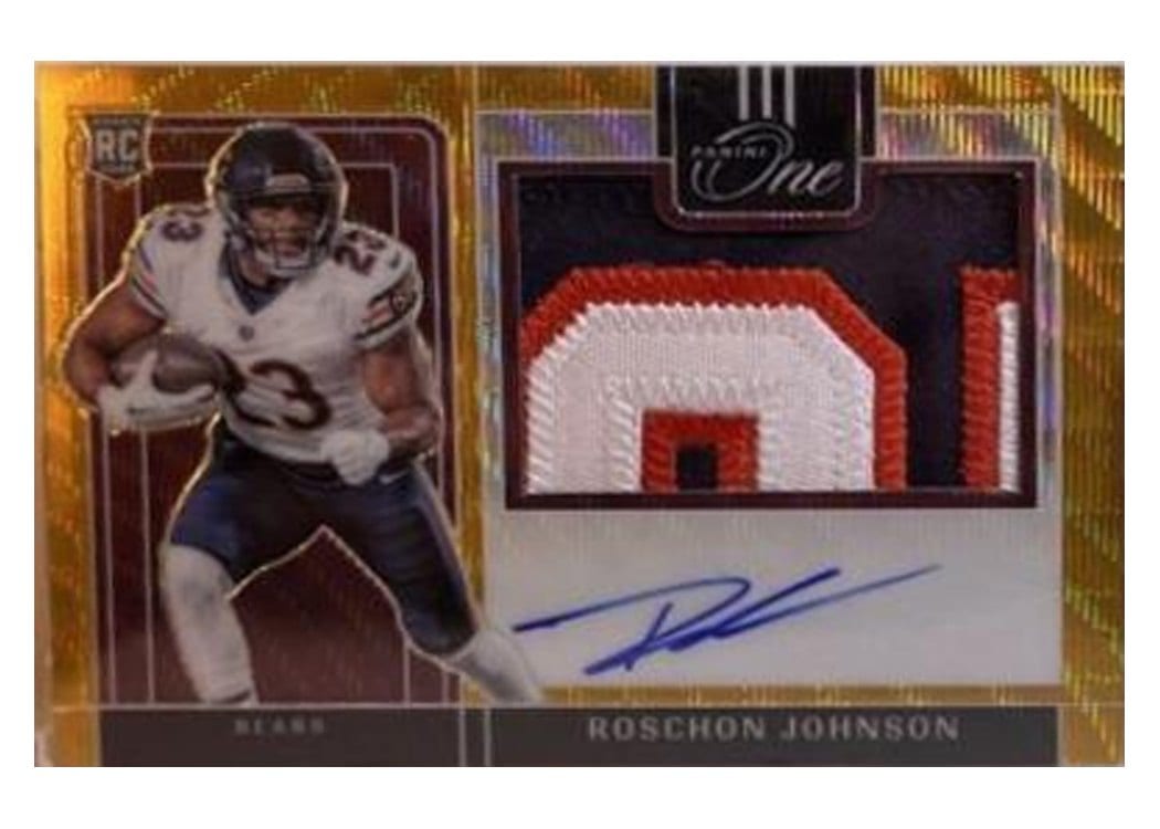 2023 Panini One Precision Rookie Patch Autographs Roschon Johnson #319 card
