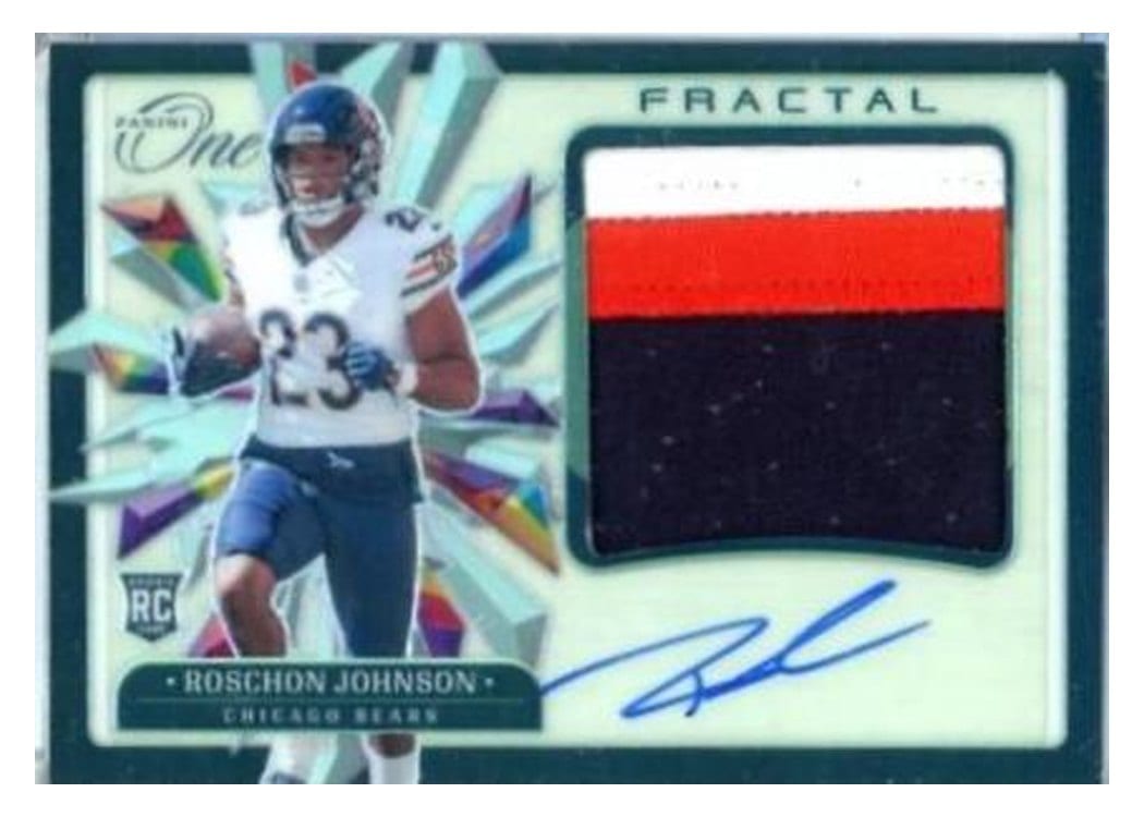 2023 Panini One Rookie Fractal Roschon Johnson #380 card