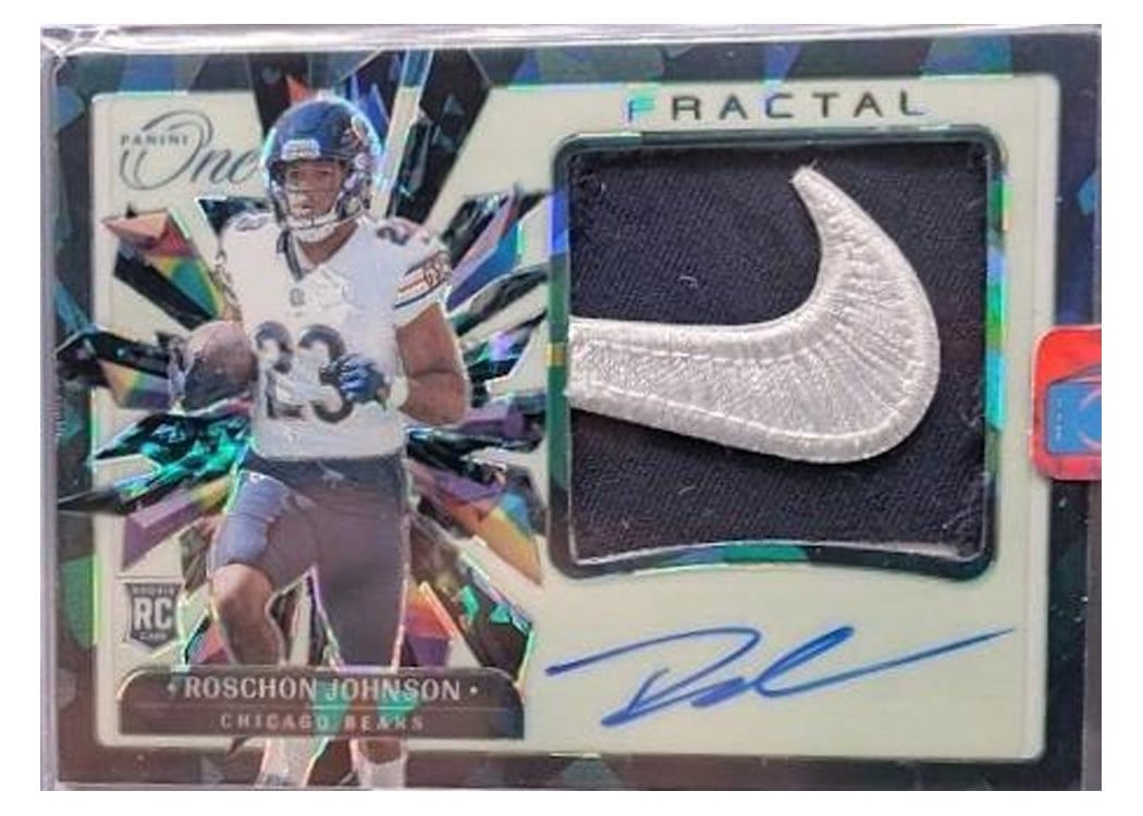 2023 Panini One Rookie Fractal Roschon Johnson #380 card