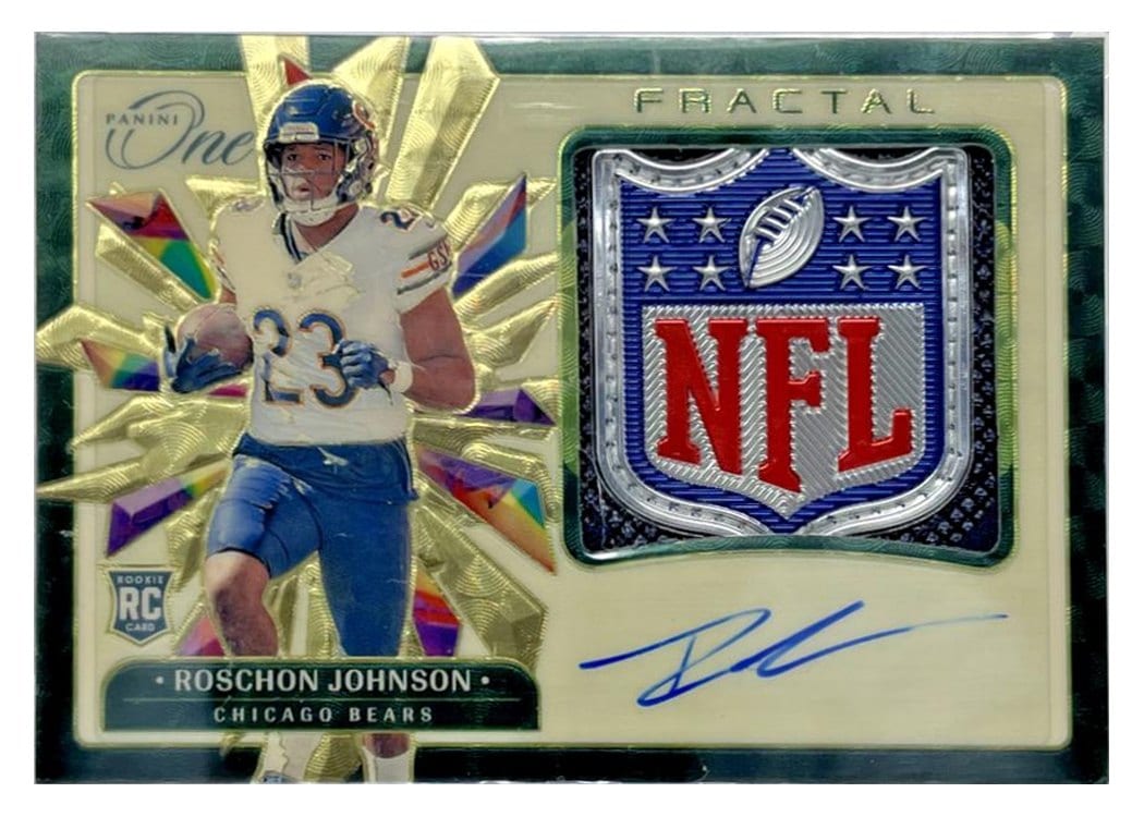2023 Panini One Rookie Fractal Roschon Johnson #380 card
