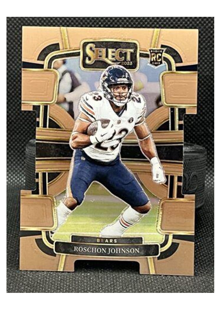 2023 Panini Select Base Set Roschon Johnson Copper Prizm Die-Cut #19 card