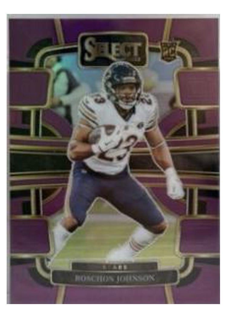 2023 Panini Select Base Set Roschon Johnson #19 card