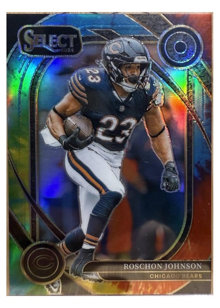 2024 Panini Select Base Set Roschon Johnson Tie-Dye Prizm #291 card
