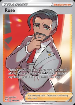 Darkness Ablaze Rose #189 card