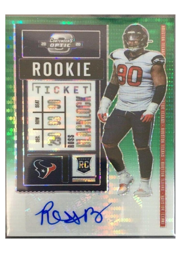 2020 Panini Contenders Optic Base Set Ross Blacklock #158 card