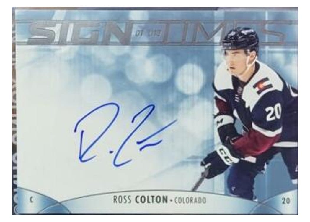 2023-24 SP Authentic Sign of the Times Auto Ross Colton #SOTT-RC card