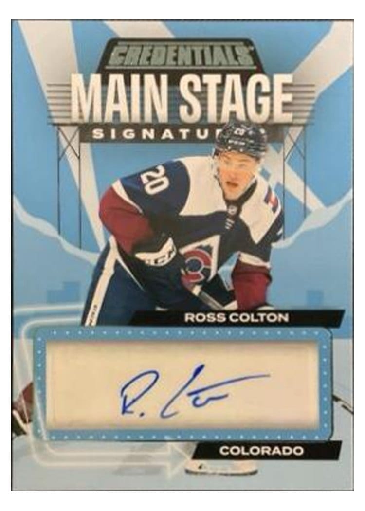 2023-24 Upper Deck Credentials Main Stage Signatures Ross Colton #MS-RC card