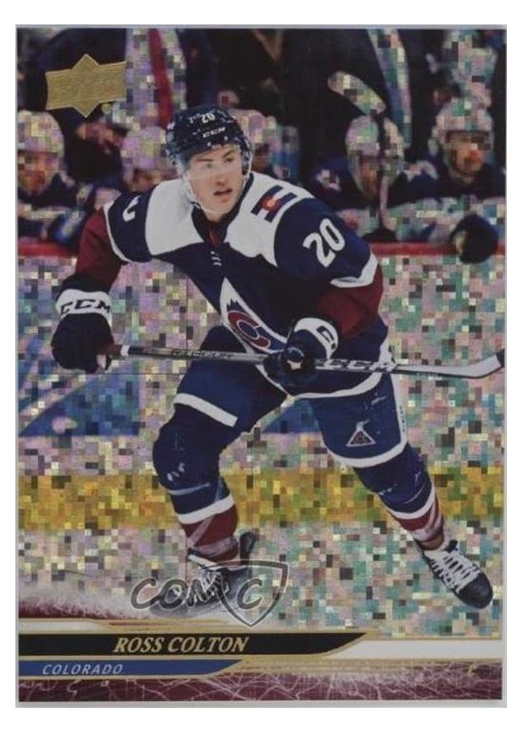 2024-25 Upper Deck Base Set Ross Colton Speckled Rainbow #50 card
