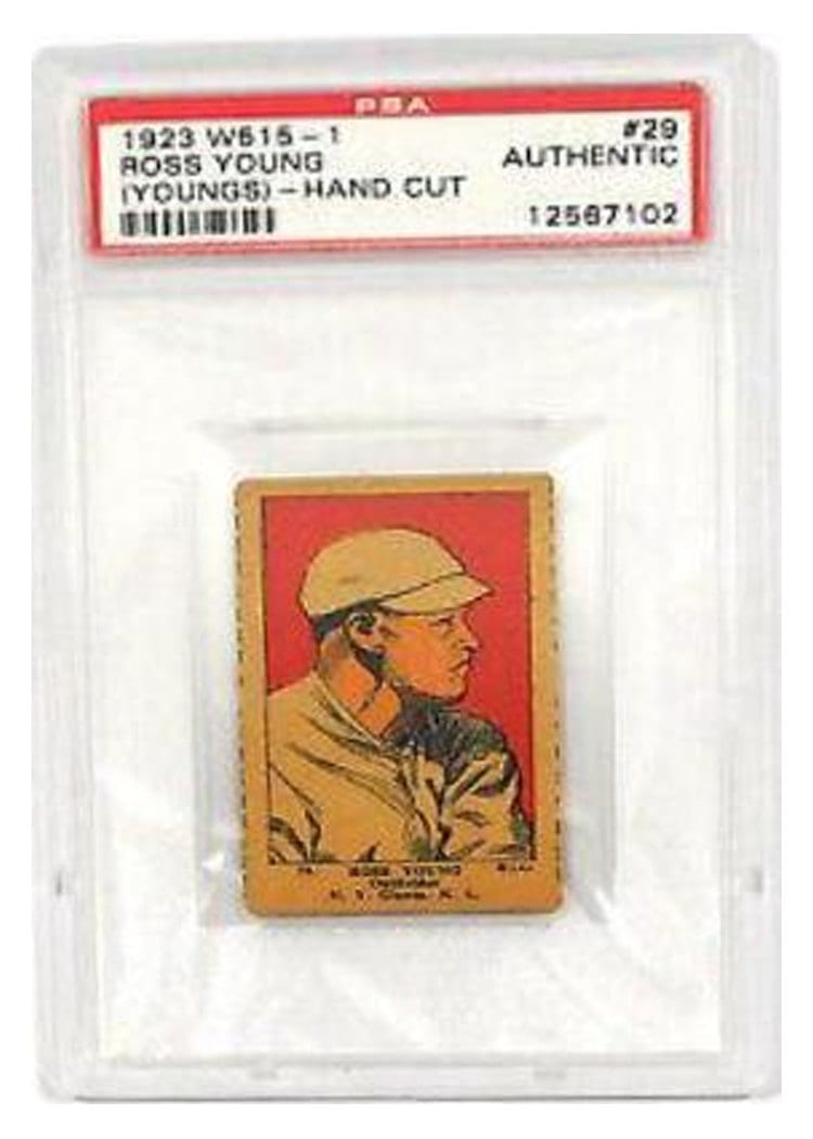 1923 W515 1 Ross Young Youngs Hand Cut #29 card