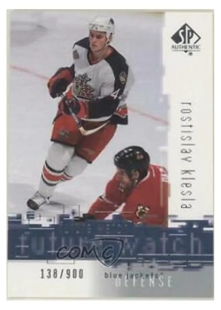 2000 SP Authentic Rostislav Klesla #101 card