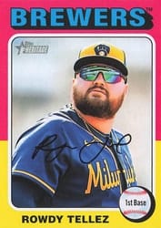 2024 Topps Heritage Mini Base Set Rowdy Tellez #95 card