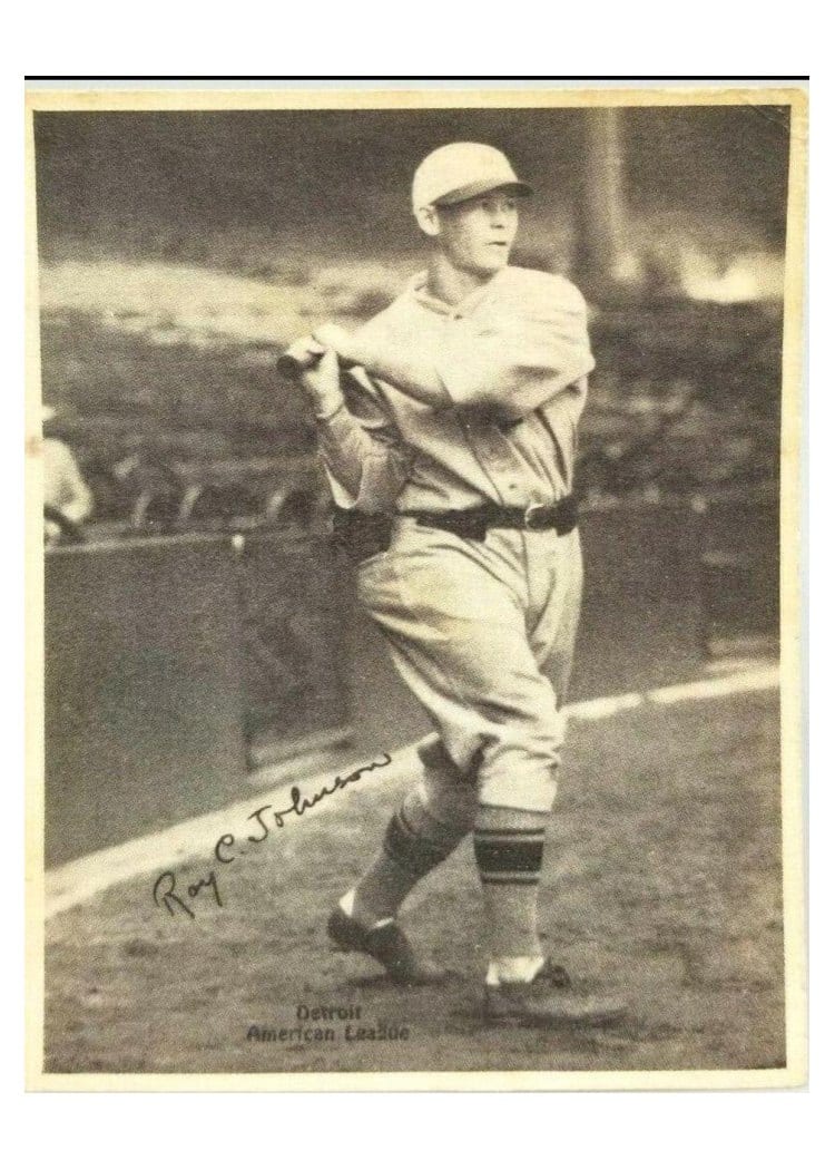 1929 R316 Kashin Publications Roy C. Johnson card