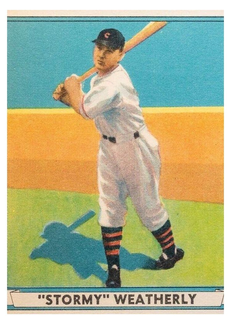1941 Play Ball Roy Weatherly #17 card