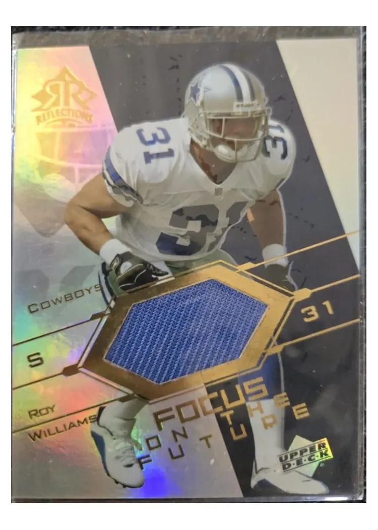 2004 Upper Deck Reflections Pro Cuts Roy Williams #PC-RW card