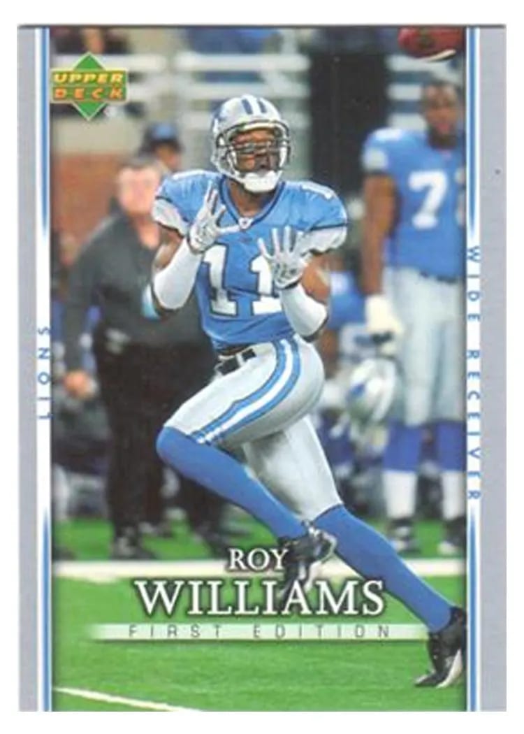 2007 Upper Deck First Edition Roy Williams #33 card