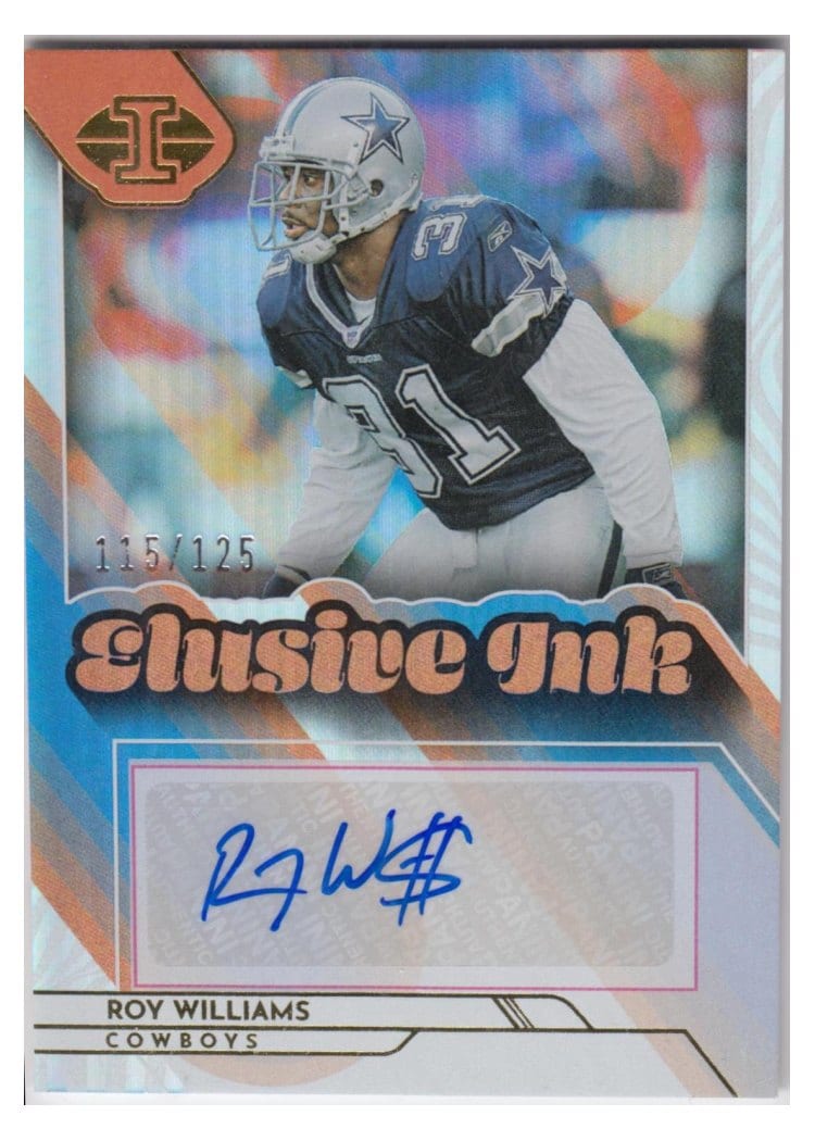 2022 Panini Illusions Elusive Ink Roy Williams #EI-RWI card