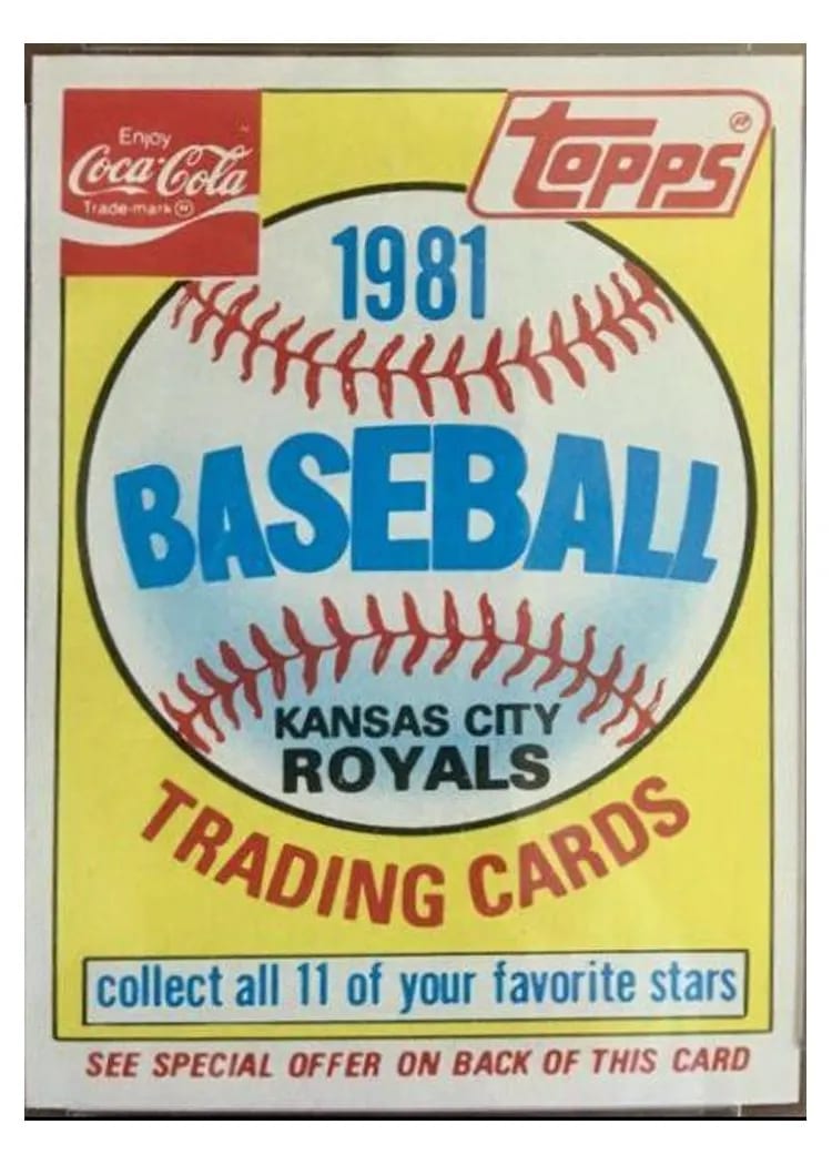1981 Coca Cola Royals Header card