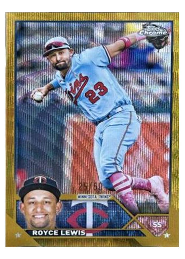 2023 Topps Chrome Base Set Royce Lewis #51 card
