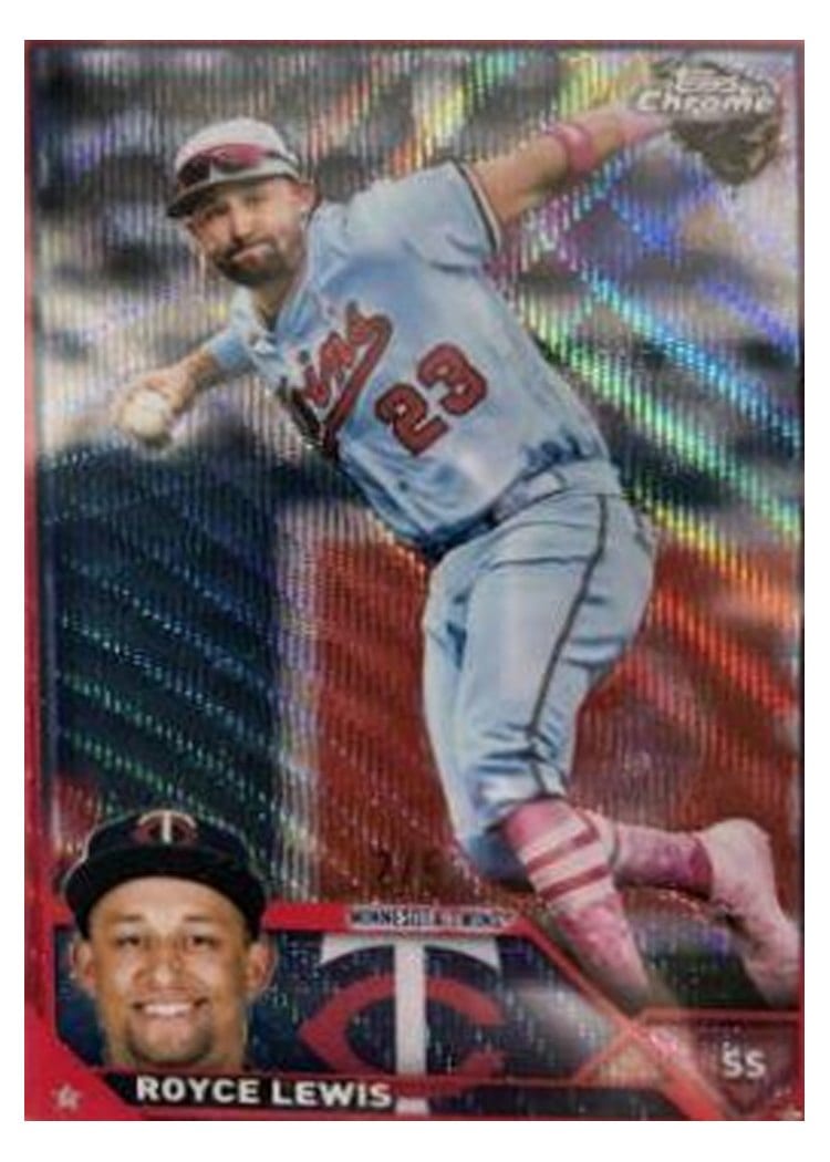 2023 Topps Chrome Base Set Royce Lewis #51 card
