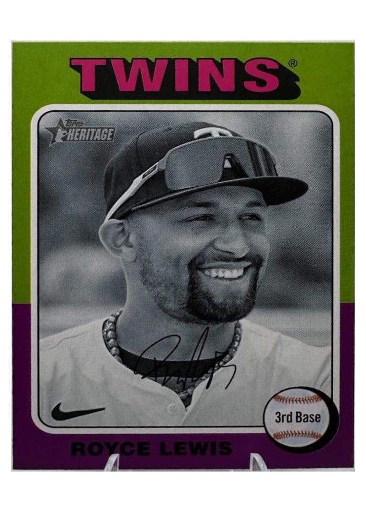 2024 Topps Heritage Base Set Royce Lewis #577 card