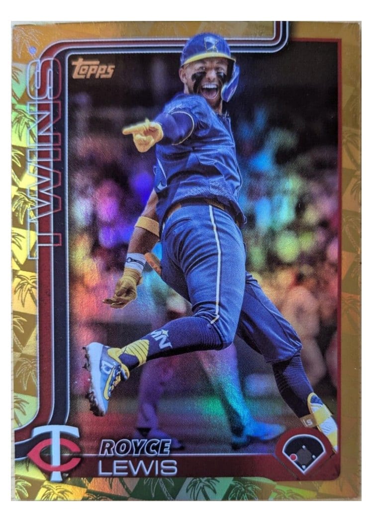 2025 Topps Base Set Royce Lewis Spring Training Gold #59 card