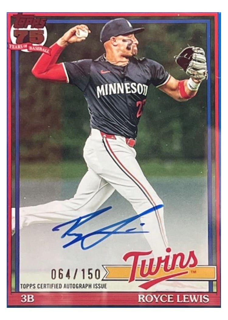 2026 Topps 1991 Topps Autographs Royce Lewis #91A-RL card