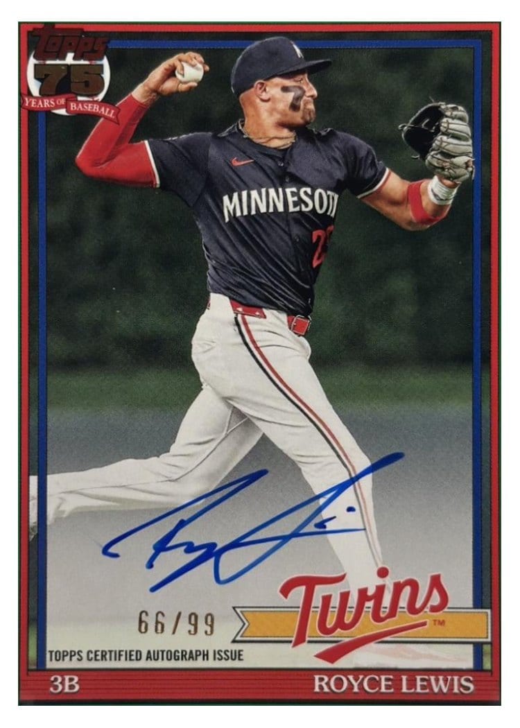 2026 Topps 1991 Topps Autographs Royce Lewis #91A-RL card