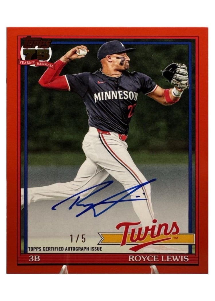 2026 Topps 1991 Topps Autographs Royce Lewis #91A-RL card