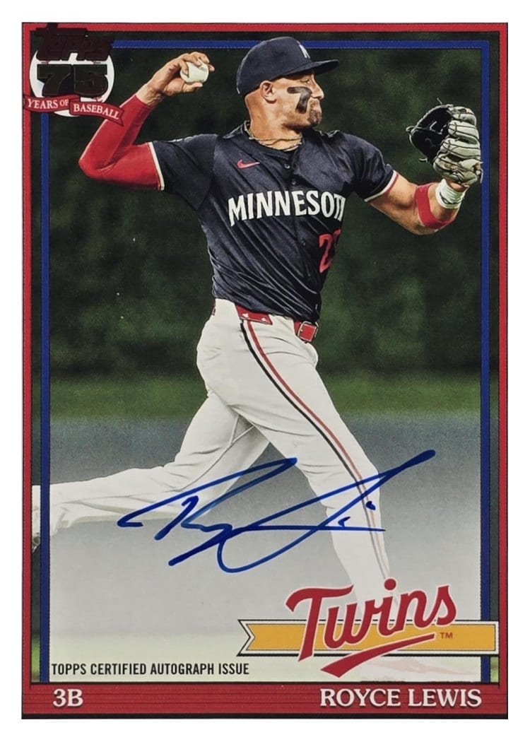 2026 Topps 1991 Topps Autographs Royce Lewis #91A-RL card