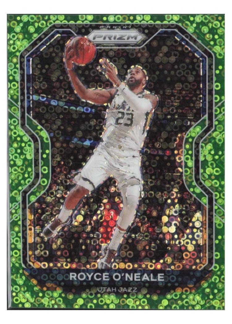 2020-21 Panini Prizm Base Set Royce O'Neale Fast Break Neon Green Prizm #88