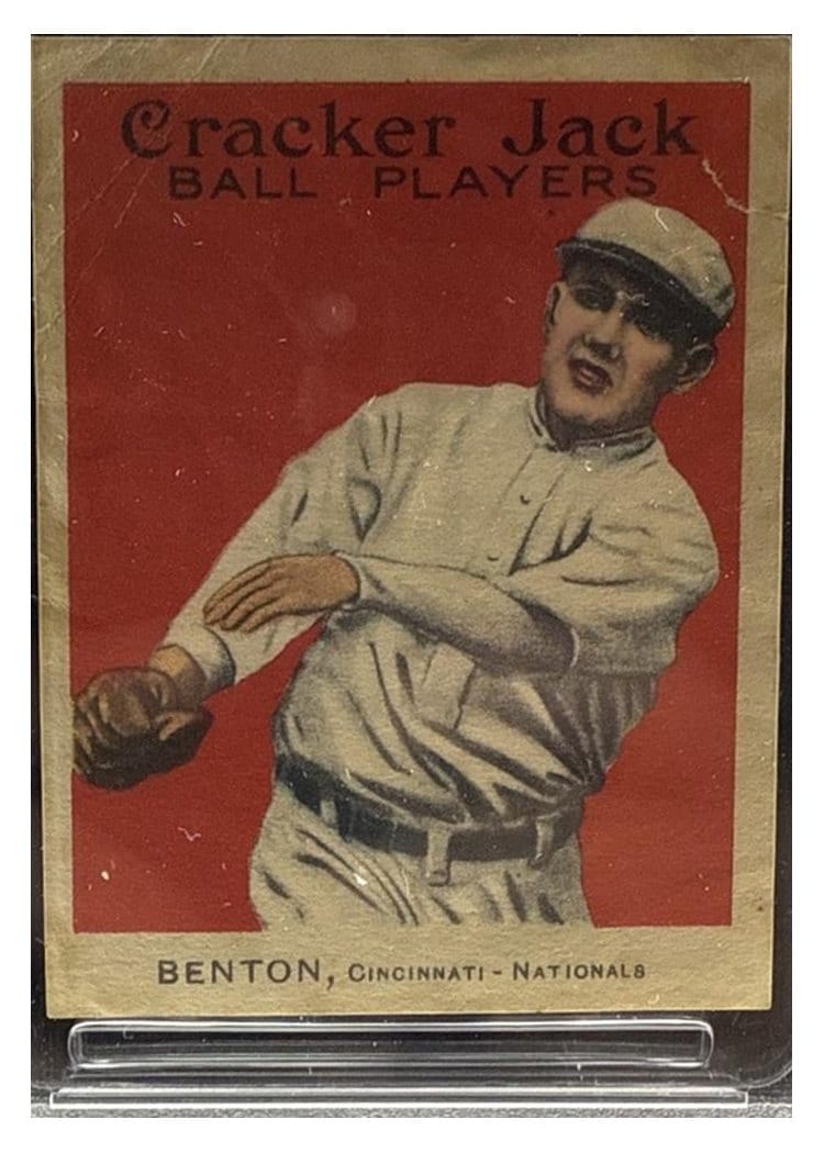 1914 Cracker Jack Rube Benton #97 card