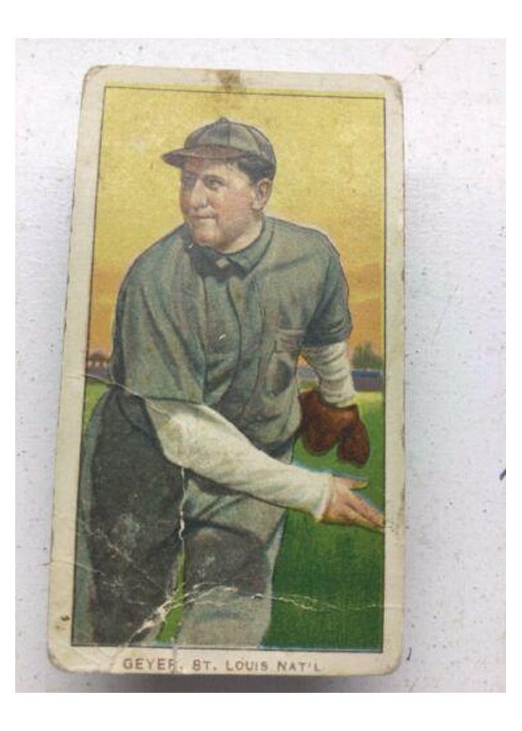 1909 T206 Polar Bear Rube Geyer card