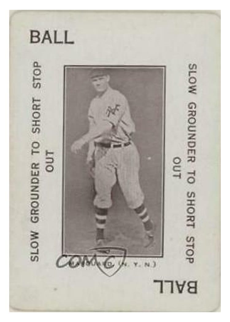 1914 Polo Grounds Game Rube Marquard card