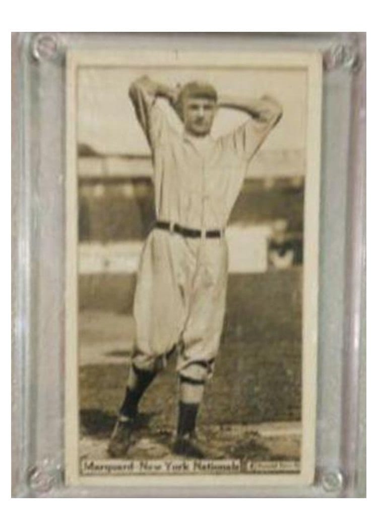 1914 T222 Fatima Rube Marquard card