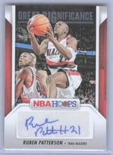 2024-25 Hoops Great SIGnificance Ruben Patterson #GS-RPB card