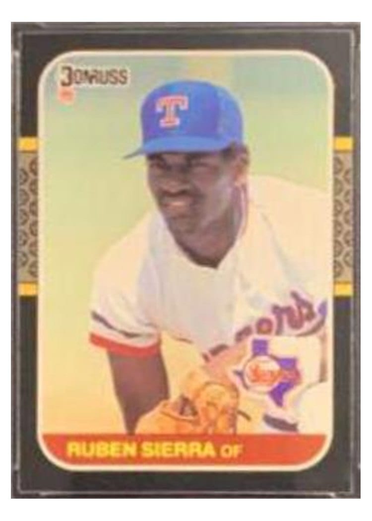 1987 Donruss Ruben Sierra #346 card