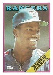 1988 Topps Base Set Ruben Sierra #771 card