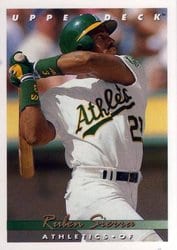 1993 Upper Deck Base Set Ruben Sierra #145 card