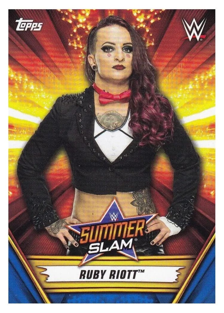 2019 Topps WWE SummerSlam Ruby Riott Blue #25 card