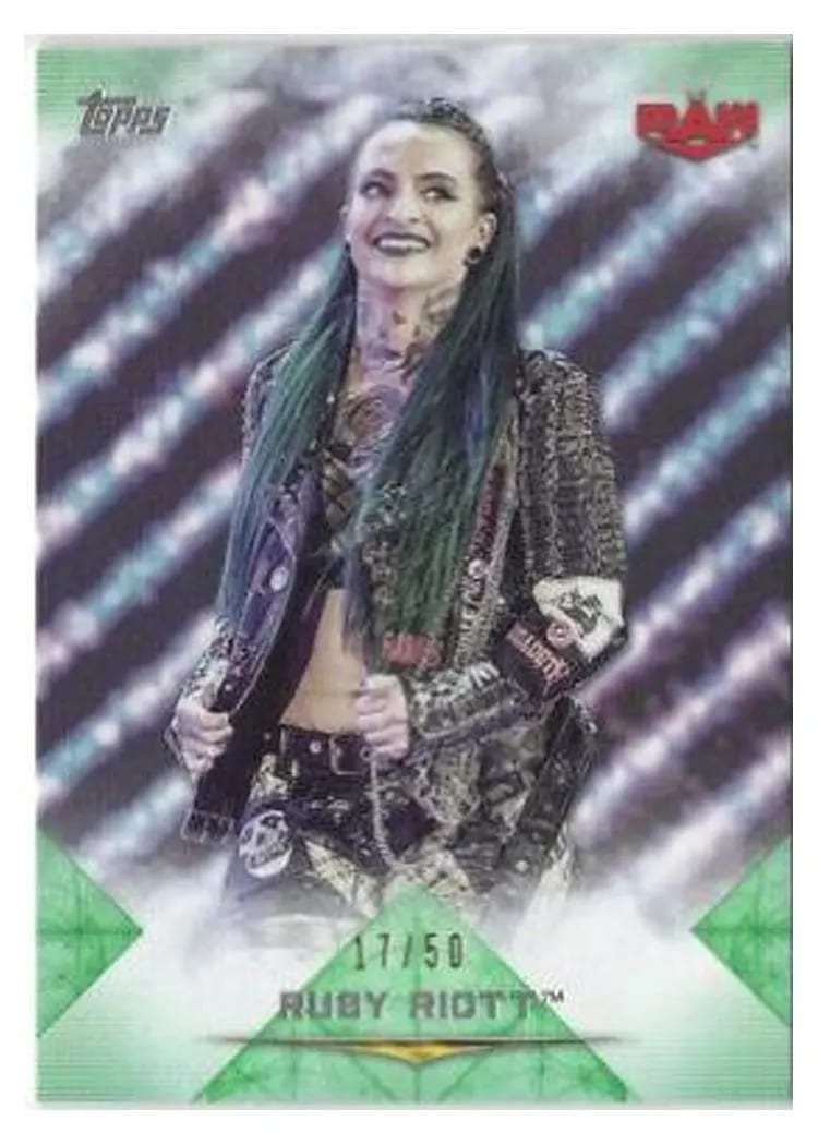 2020 Topps WWE Undisputed Ruby Riott Green #20 card