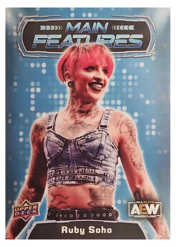 2022 Upper Deck AEW Main Features Ruby Soho #MF-15 card